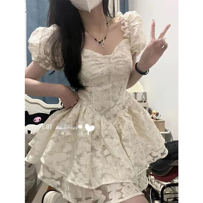 Summer Fashion Puff Sleeve Princess Dress for Women