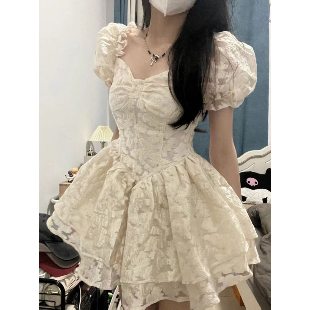 Summer Fashion Puff Sleeve Princess Dress for Women