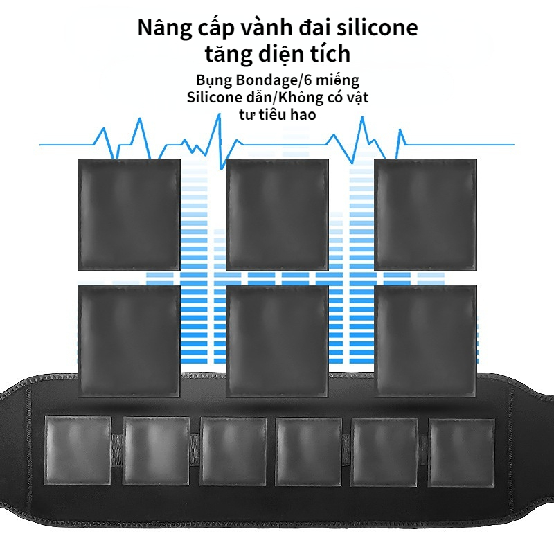 Đai Silicon Mát Xa Eo Thông Minh Tiện Dụng Cho Người Tập Thể Thao