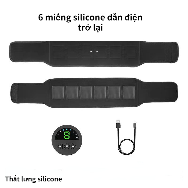 Đai Silicon Mát Xa Eo Thông Minh Tiện Dụng Cho Người Tập Thể Thao
