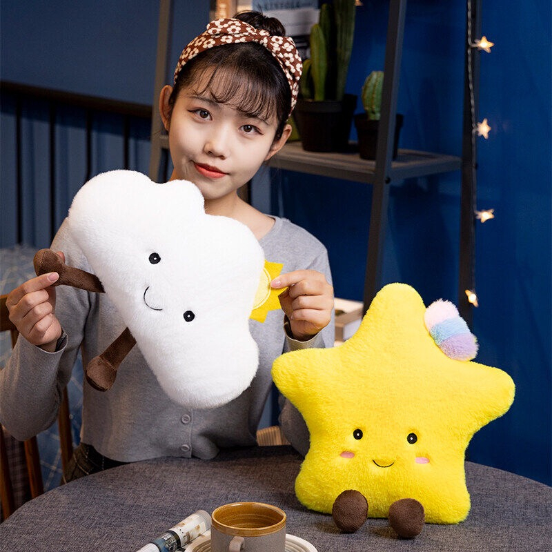 Gối Ôm Nhồi Bông Hình Bầu Trời Đầy Sao Trang Trí Nhà Cửa