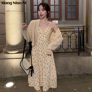 Xiang Nian Ni Đầm Hoa Thời Trang Pháp Cho Nữ