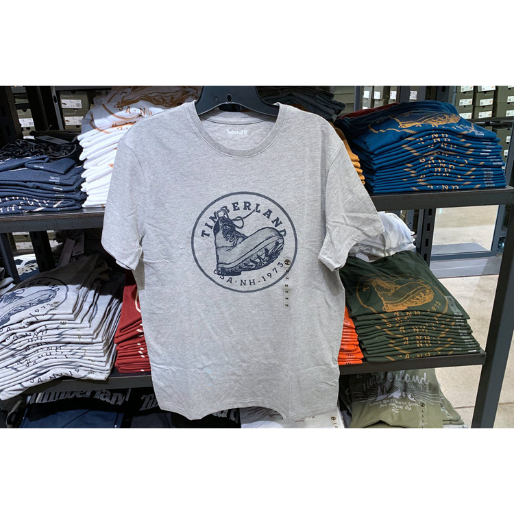 Giày Bốt Da Cotton Cổ Tròn Ngắn Tay Cỡ Lớn Thời Trang Nam Timberland 54K4