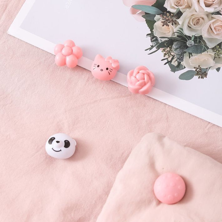 Bộ Kẹp Cố Định Ga Giường, Vỏ Chăn Chống Trượt Hình Cây Nấm/Gấu Trúc Dễ Thương Giường Chống Trượt Tiện Dụng Cho Gia Đình / Khách Sạn Cxmin10