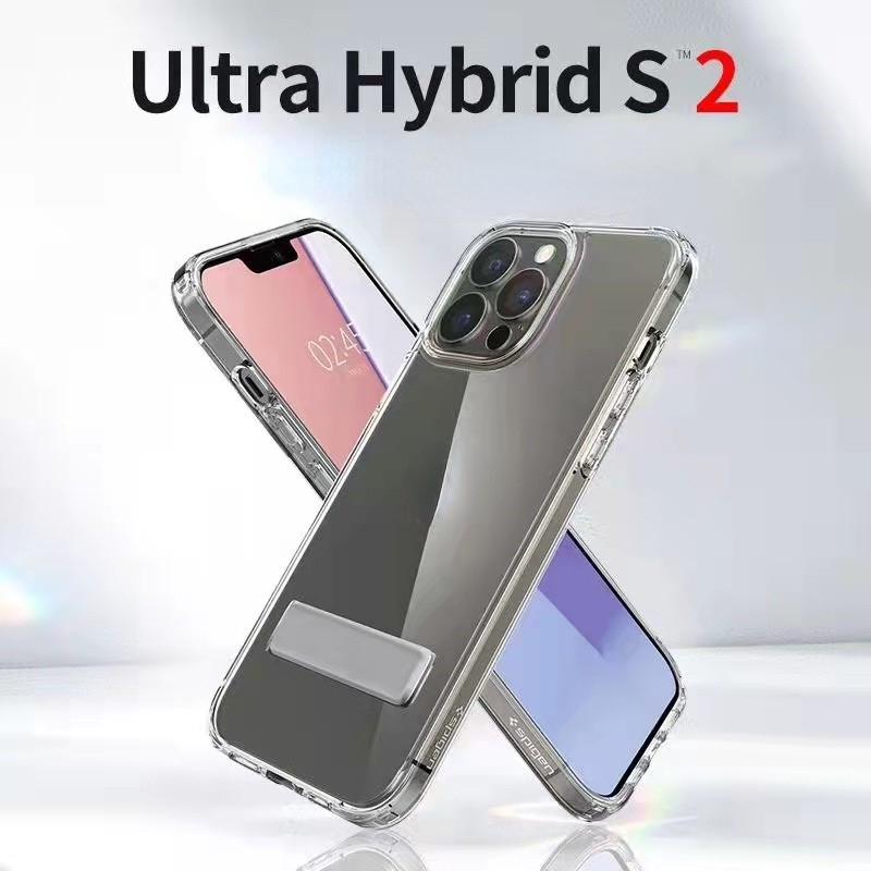 Ốp Điện Thoại Có Giá Đỡ Kim Loại Kèm Nút Bấm Cho iPhone 14 13 12 Pro Max 14Plus