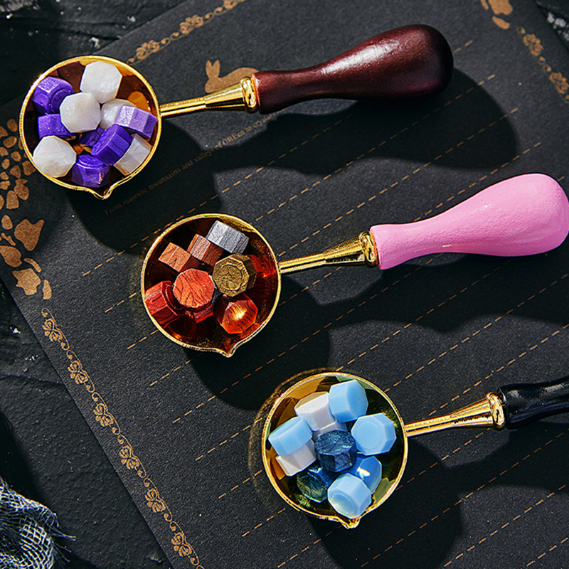 Set 100 SÁP DẤU NHŨ Sealing Wax Con Dấu Sáp Niêm Phong Thiệp Mời Đám Cưới