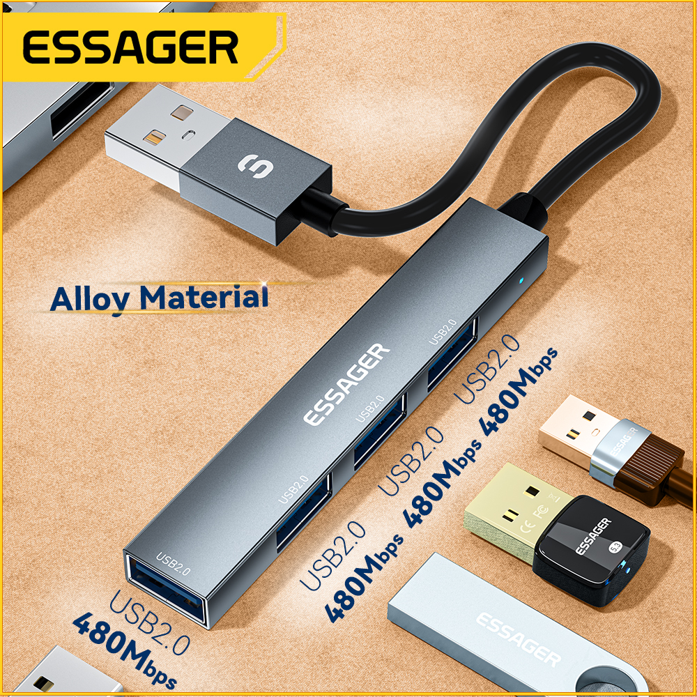 Essager Bộ Chia Cổng usb Type c 4K 30HZ HDMI 3 / 4 / 5 Trong 1 Cho Laptop