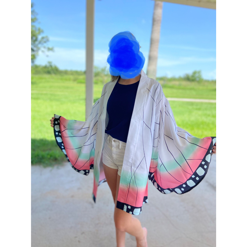 Áo Khoác Kimono Hóa Trang Nhân Vật Kimetsu no Yaiba-Kochou Shinobu