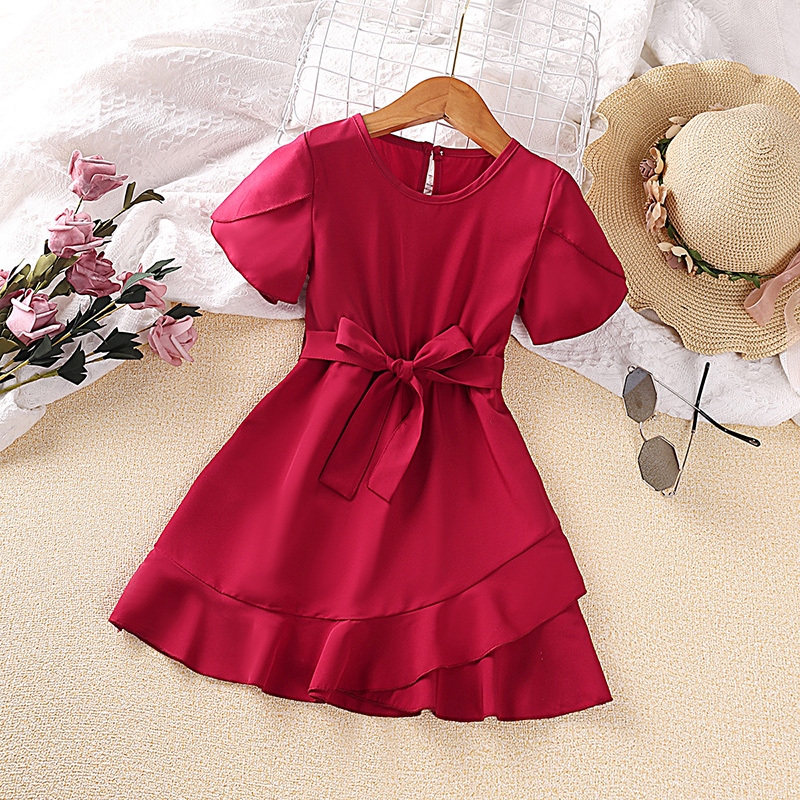 Đầm Xòe Nhiều Tầng Phong Cách Thời Trang Mùa Hè Cho Bé Gái 4-7 Tuổi