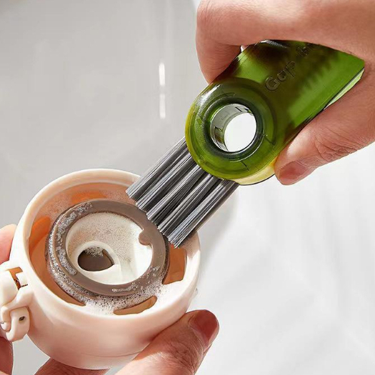 Bàn chải làm sạch kẽ hở nắp chai 3 trong 1 đa năng cho núm vú Hydrogen065