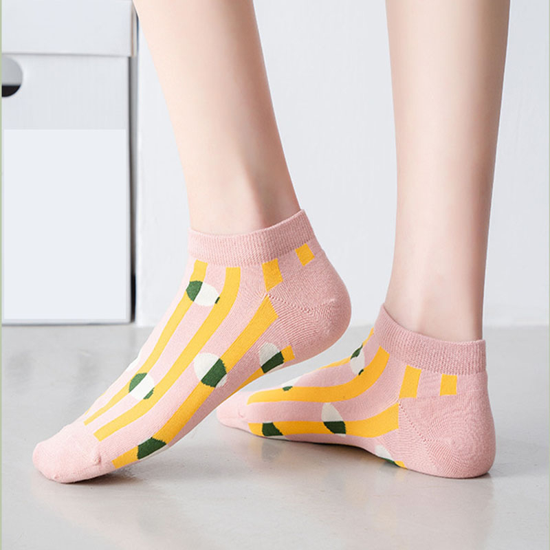 FHYL Mới Đôi Tất Chân Cotton Màu Trơn Trang Trí Nơ Xinh Xắn Cho Nữ