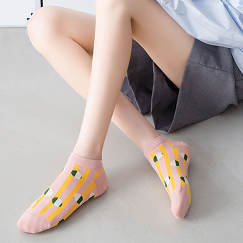 FHYL Mới Đôi Tất Chân Cotton Màu Trơn Trang Trí Nơ Xinh Xắn Cho Nữ