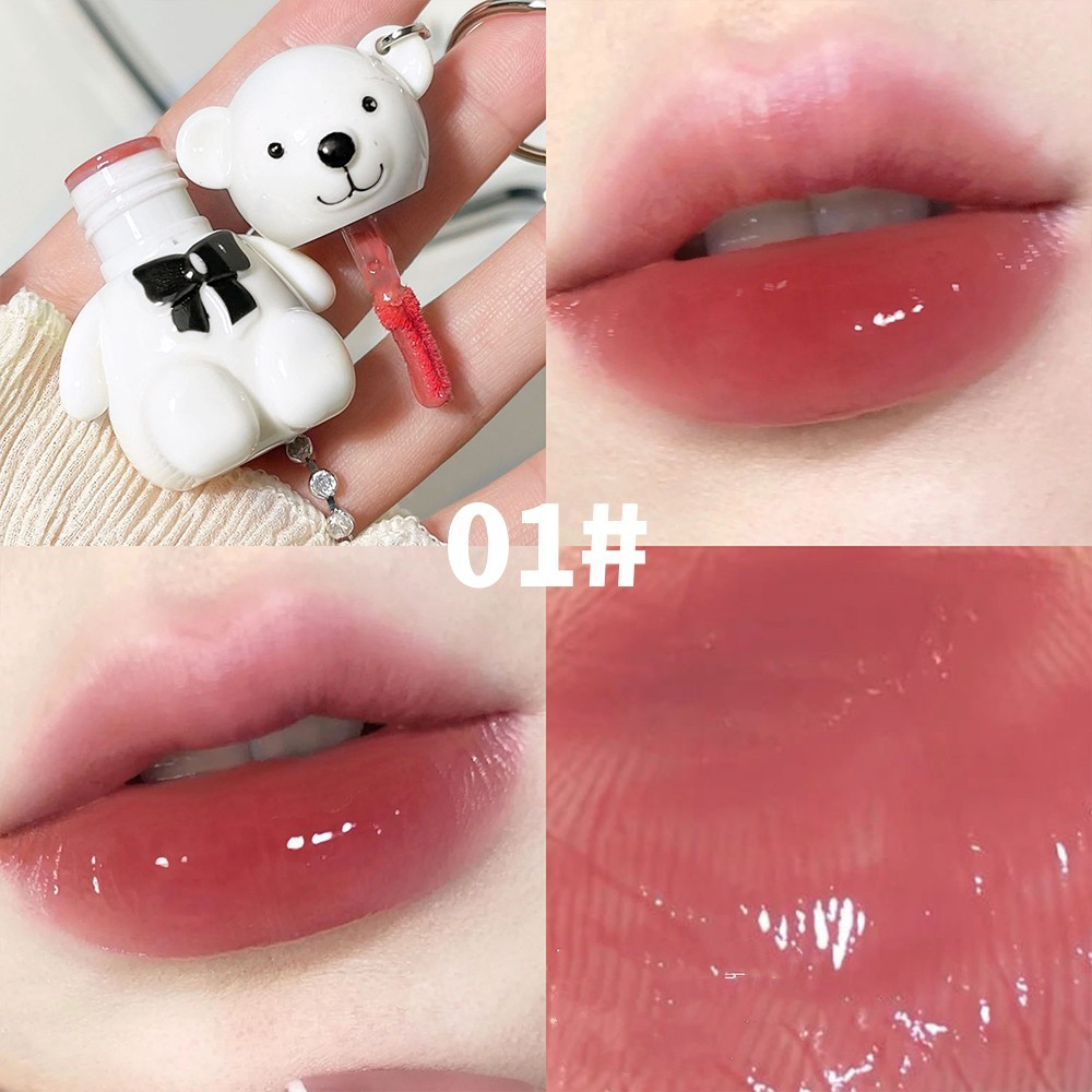 (Bán Buôn – Sỉ)Son Môi Sweet mint ArtValue Màu Sắc Nude Không Phai Dưỡng Ẩm Chống Nước Lâu Phai Thiết Kế Vỏ Son Hình Móc Khóa Gấu Xinh Xắn