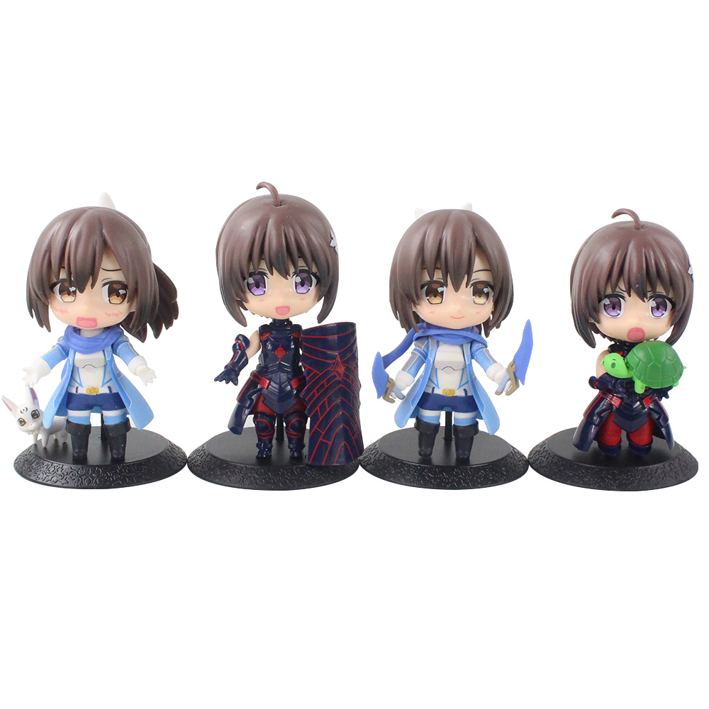 Set 4 Mô Hình Nhân Vật Phim Hoạt Hình Bofuri Maple Shiramine Risa Sally
