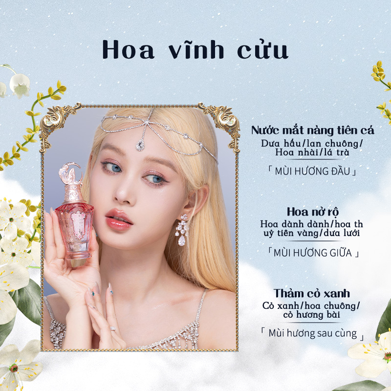 Nước hoa FLOWER KNOWS 50ml dòng nàng tiên cá ánh trăng