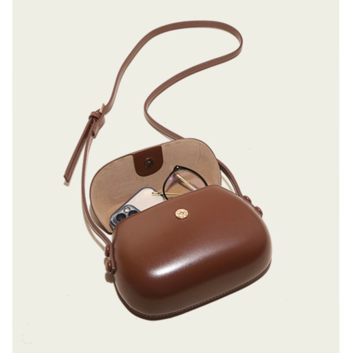 MISCHA Túi Xách Da PU Màu Trơn Phong Cách retro Thời Trang Cho Nữ