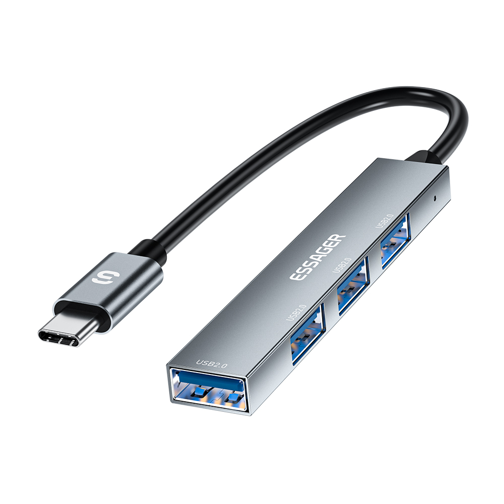 Essager Bộ Chia Cổng usb Type c 4K 30HZ HDMI 3 / 4 / 5 Trong 1 Cho Laptop