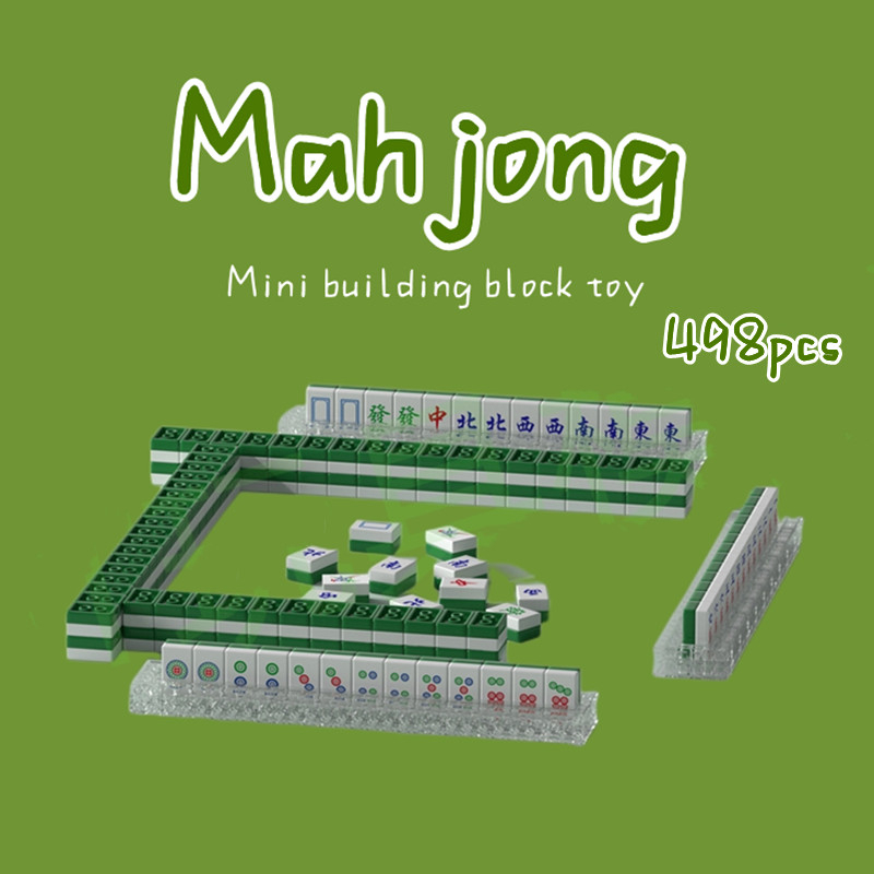 Bộ Trò Chơi Mạt Chược Mini Phong Cách Trung Quốc