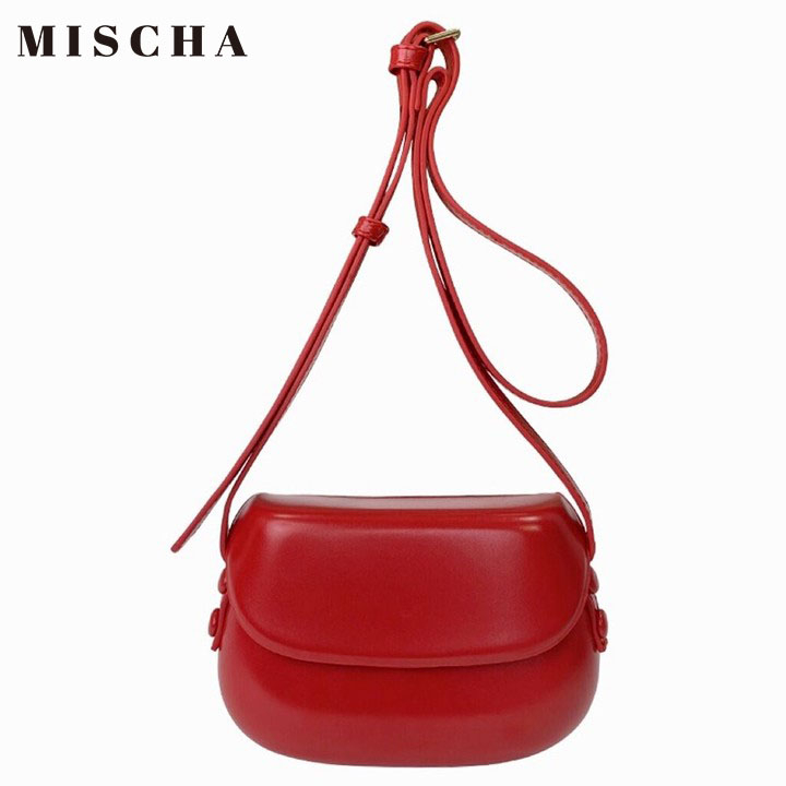 MISCHA Túi Xách Da PU Màu Trơn Phong Cách retro Thời Trang Cho Nữ