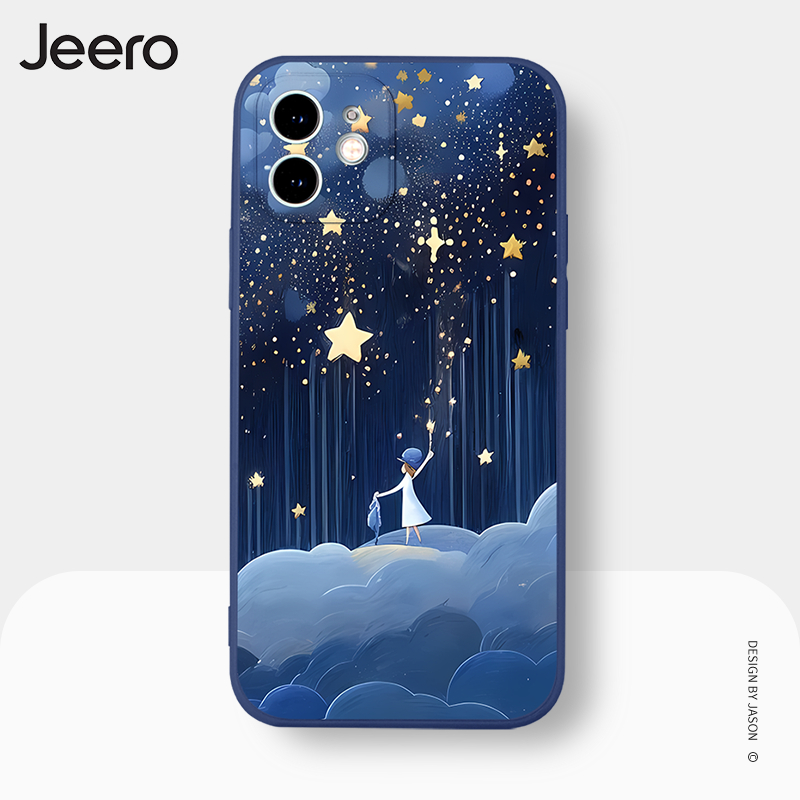 Ốp điện thoại JEERO chống bẩn ngộ nghĩnh độc lạ hoạt hình dễ thương đẹp mềm Cho iPhone 15 14 13 12 11 Pro Max SE 2020 X XR XS 8 7 ip 6S 6 Plus kute HFE2208