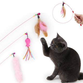 Gậy đồ chơi HIPIDOG gắn lông vũ vui nhộn ngộ nghĩnh cho mèo