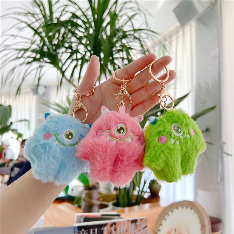 Móc Khóa Hình Quái Vật Mắt To Dễ Thương