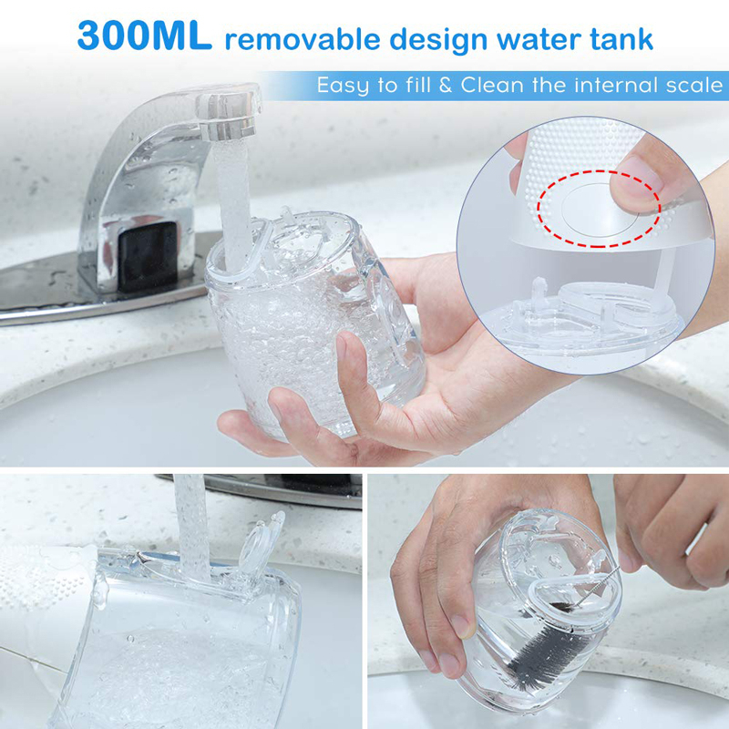 Máy Phun Nước Cầm Tay H2ofloss HF-6P Với 5 Đầu Phun 5 Chế Độ Tháo Rời 300ml Chính Hãng 12 Tháng