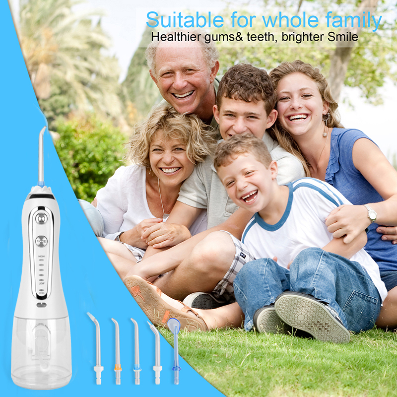 Máy Phun Nước Cầm Tay H2ofloss HF-6P Với 5 Đầu Phun 5 Chế Độ Tháo Rời 300ml Chính Hãng 12 Tháng