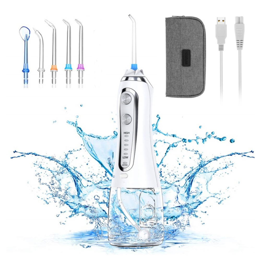 Máy Phun Nước Cầm Tay H2ofloss HF-6P Với 5 Đầu Phun 5 Chế Độ Tháo Rời 300ml Chính Hãng 12 Tháng