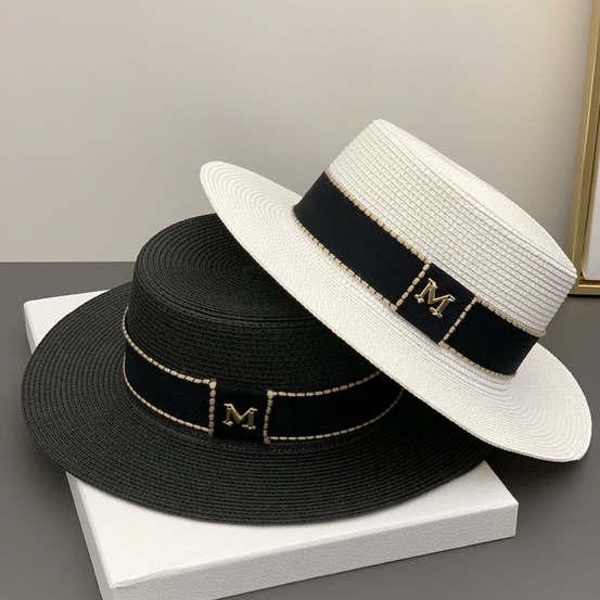 Mũ Cói Đi Biển Phong Cách Anh Quốc Cổ Điển Thời Trang Xuân Hè Cho Nữ