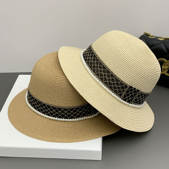 Mũ Cói Rộng Vành Chống Nắng Chống Tia Cực Tím Gấp Gọn Được Thời Trang Mùa Hè Phong Cách Hàn Quốc Cho Nữ