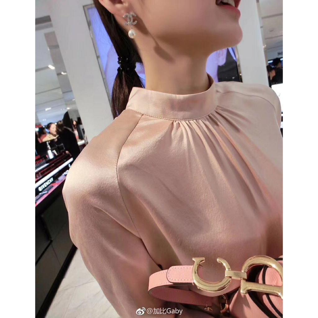 Bông Tai Mạ Bạc 925 Hình Chữ Cái Đính Ngọc Trai Thời Trang