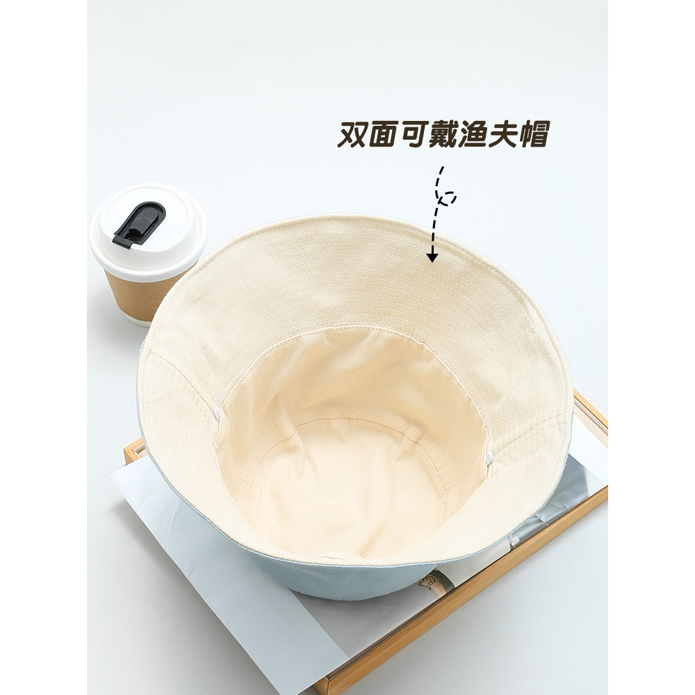 Mũ Bucket Chống Nắng Hai Mặt Màu Trơn Thời Trang Mùa Hè 2023 Mới Cho Nữ