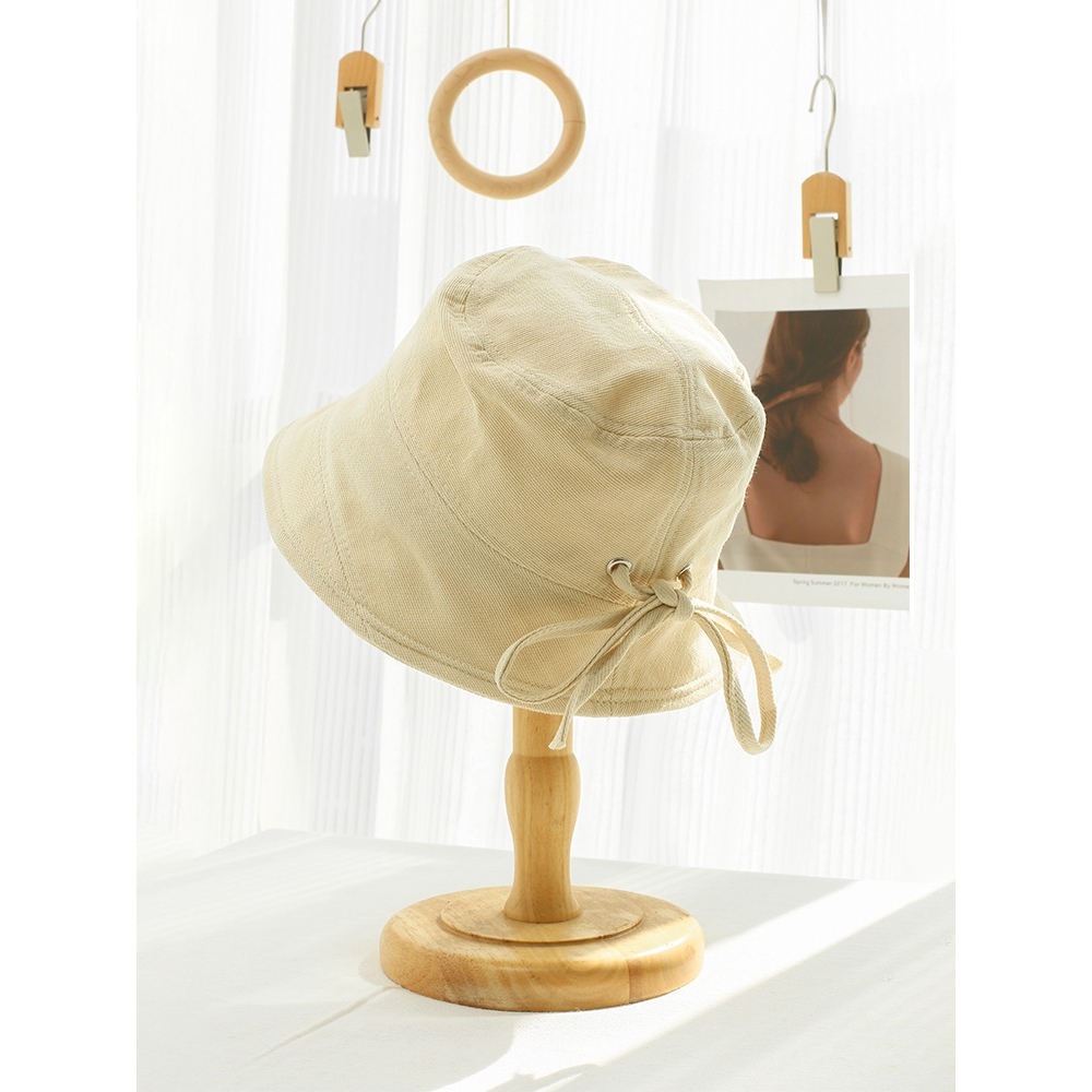 Nón Tai Bèo Vành Rộng Chống Nắng Đính Nơ Kiểu Nhật Bản Thời Trang Xuân Hè Cho Nữ