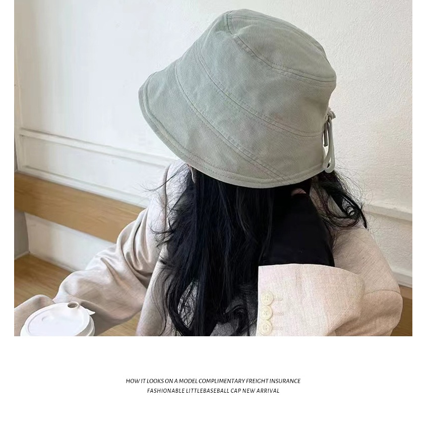 Nón Tai Bèo Vành Rộng Chống Nắng Đính Nơ Kiểu Nhật Bản Thời Trang Xuân Hè Cho Nữ