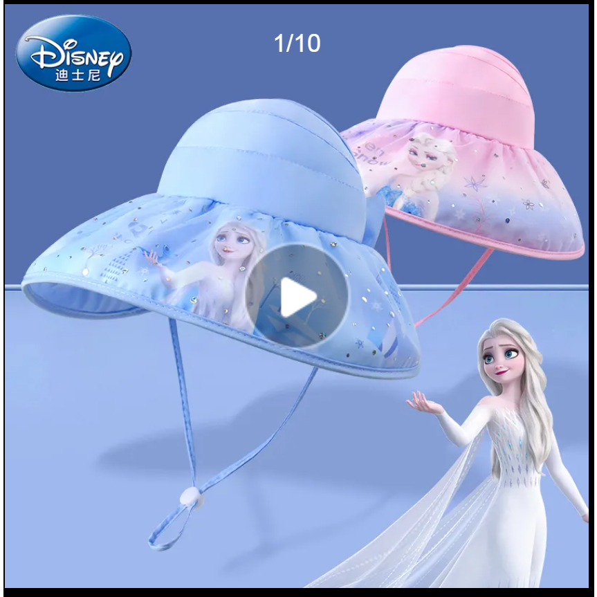Mũ Chống Nắng In Hoạ Tiết Công Chúa Elsa Disney Xinh Xắn Cho Bé Gái