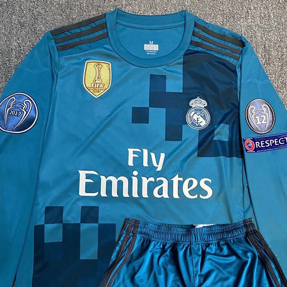 Áo Thun Bóng Đá Tay Ngắn / Dài S-2XL * Số 17-18 Phong Cách Vintage Chất Lượng Cao