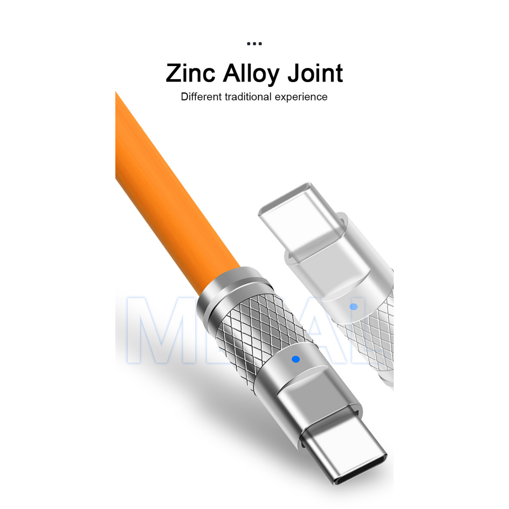 Dây Cáp Sạc Nhanh 120W 6A 1m 1.5m 2m Cho ios Android Samsung