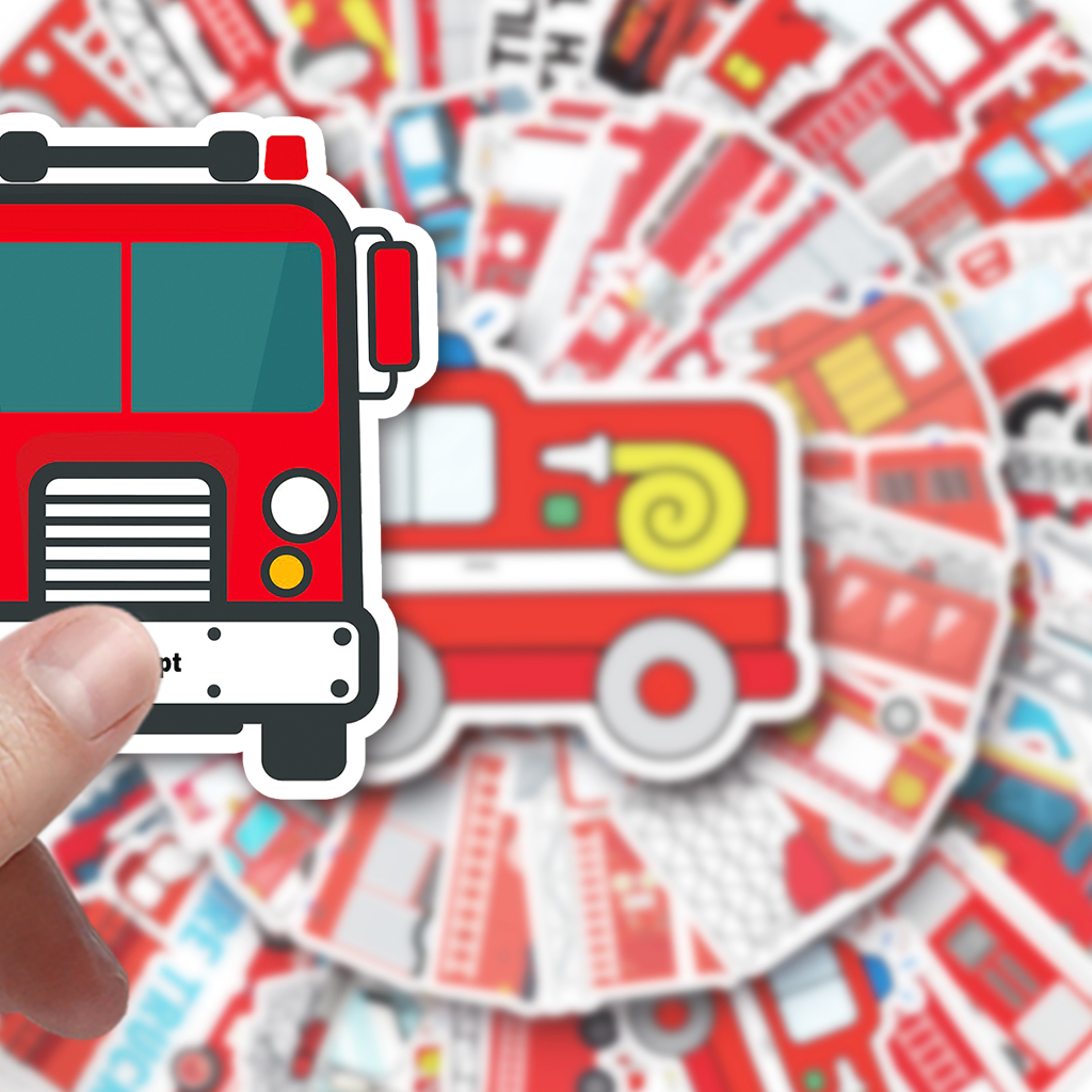 Bộ 50 Miếng Dán Hoạt Hình Chống Nước Trang Trí Ván Trượt