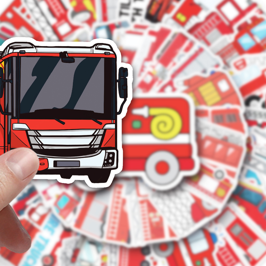 Bộ 50 Miếng Dán Hoạt Hình Chống Nước Trang Trí Ván Trượt