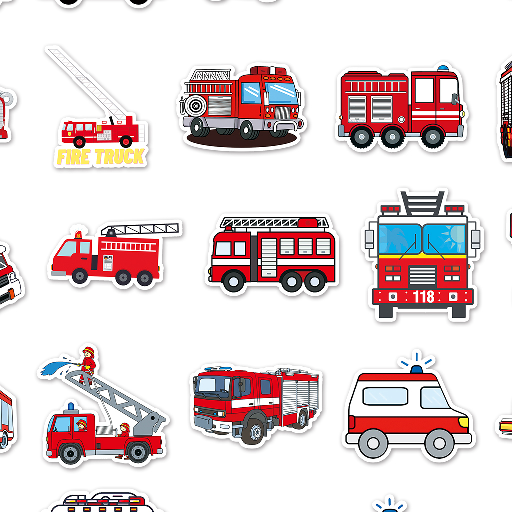 Bộ 50 Miếng Dán Hoạt Hình Chống Nước Trang Trí Ván Trượt