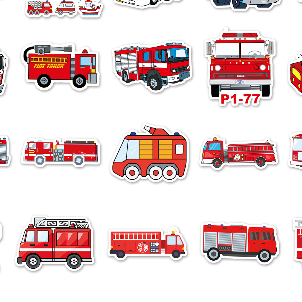 Bộ 50 Miếng Dán Hoạt Hình Chống Nước Trang Trí Ván Trượt