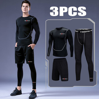 Bộ trang phục thể thao 3 món short + áo thun dạng lưới + áo ngực thể thao