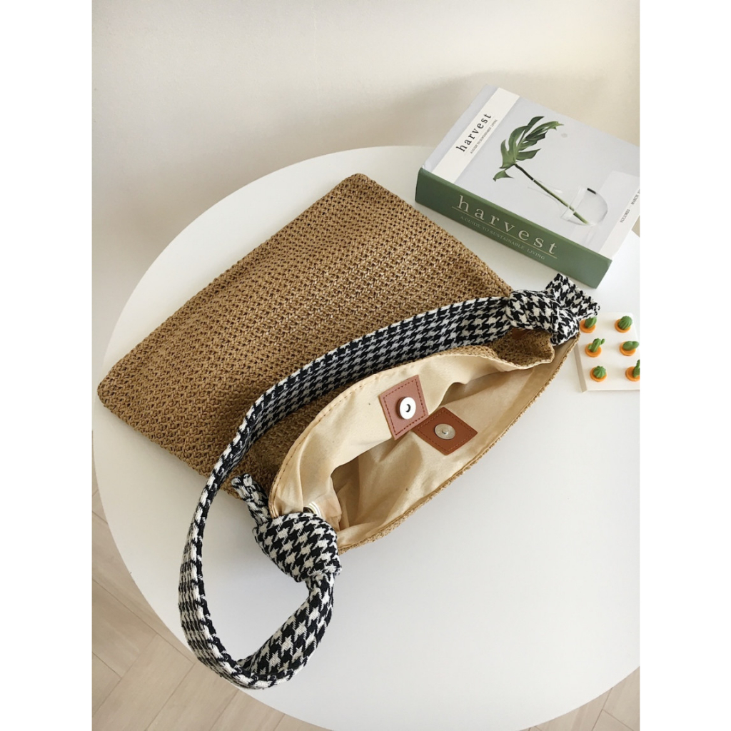 Túi Xách Đan Lát Thời Trang Hè Cho Nữ