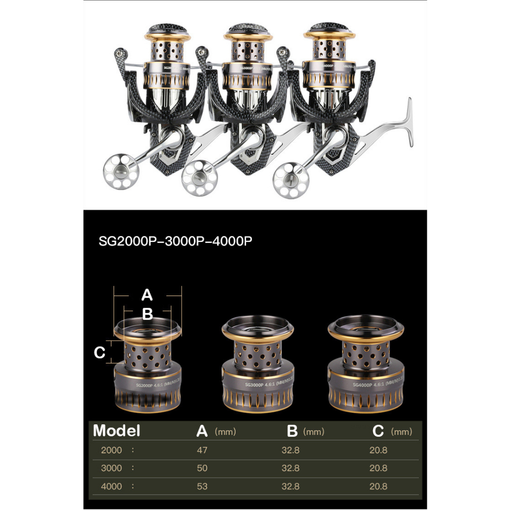 Máy Câu Cá 100% Kim Loại 240h 2000-12000 Tối Đa 25KG