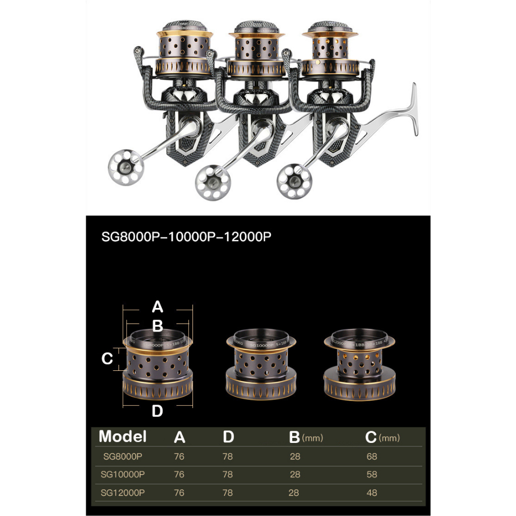 Máy Câu Cá 100% Kim Loại 240h 2000-12000 Tối Đa 25KG