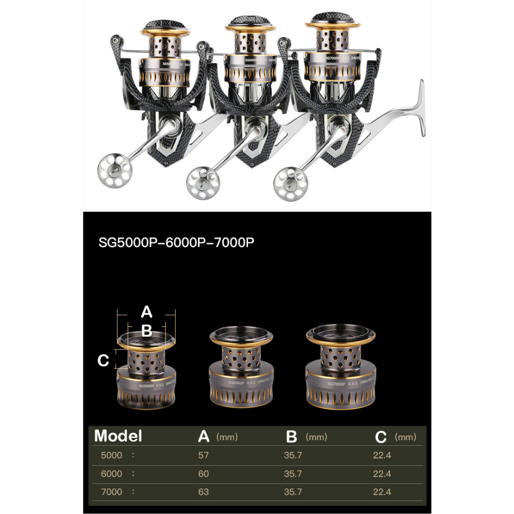 Máy Câu Cá 100% Kim Loại 240h 2000-12000 Tối Đa 25KG
