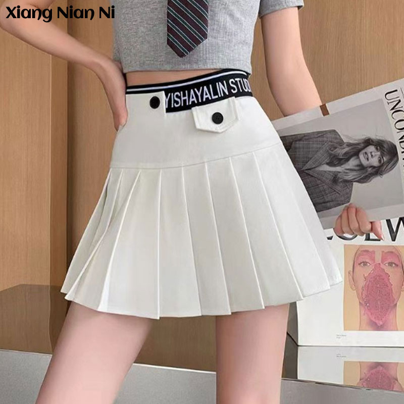 Chân váy Xiang Nian Ni dáng chữ A lưng thun chống trượt thời trang