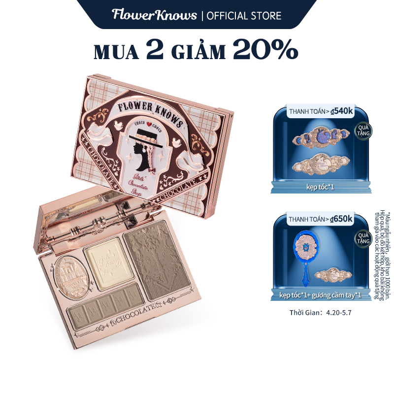 Phấn Bắt Sáng / Tạo Khối Hình Bông Hoa 16g