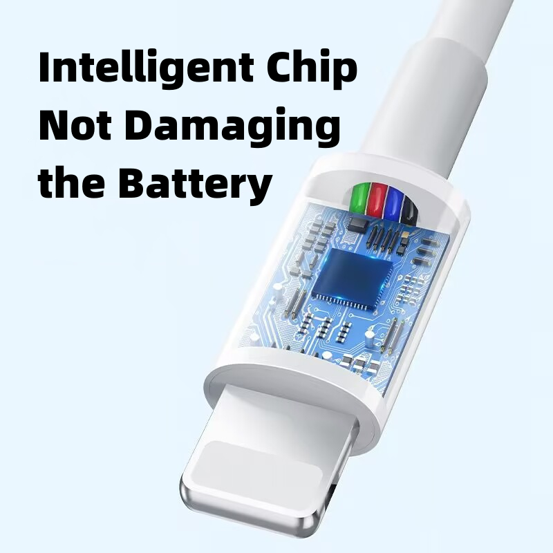 Cáp Sạc / Truyền Dữ Liệu Mini 22cm Với chip Thông Minh Bảo Vệ Cho iPhone